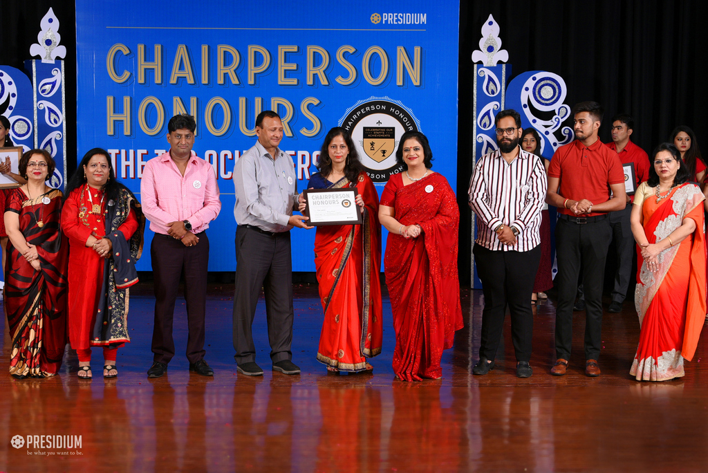 Presidium Rajnagar, CHAIRPERSON HONOURS’19: TEACHERS RECEIVE THE MOST PRESTIGIOUS HONOUR